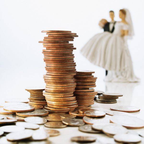 Свадебные расходы таблица
