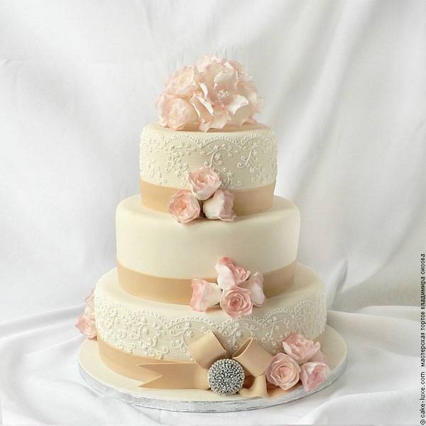 Как украсить свадебный торт