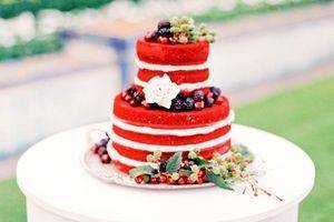 свадебный торт «Красный бархат» 6