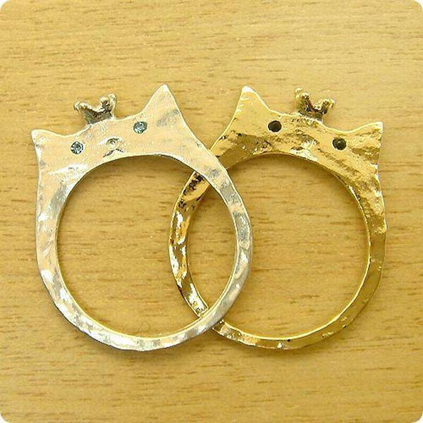 свадебные кольца в виде наручников