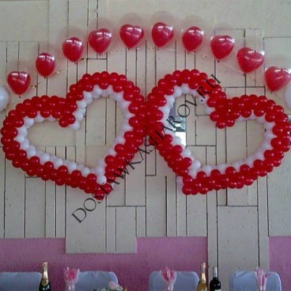 Как сделать сердце из шаров на свадьбу