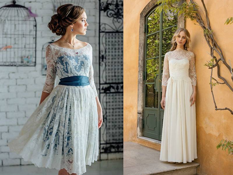 Не бойтесь выбирать цветное свадебное платье