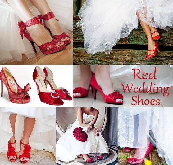 красные туфли на свадьбу фото