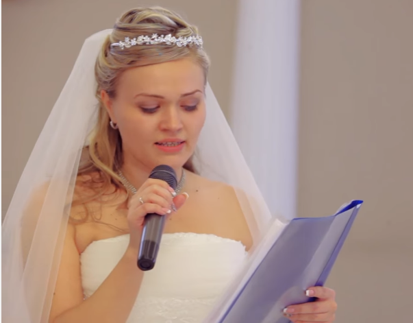 Речь невесты жениху на свадьбе своими словами
