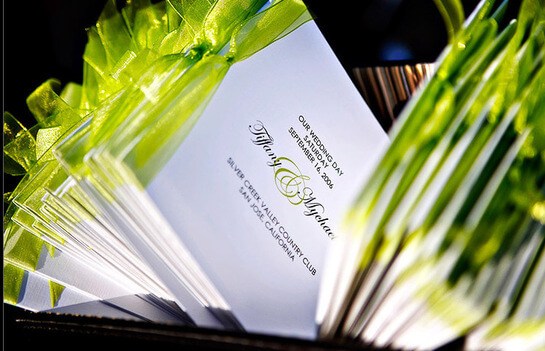 Приглашение на свадьбу в зеленом стиле