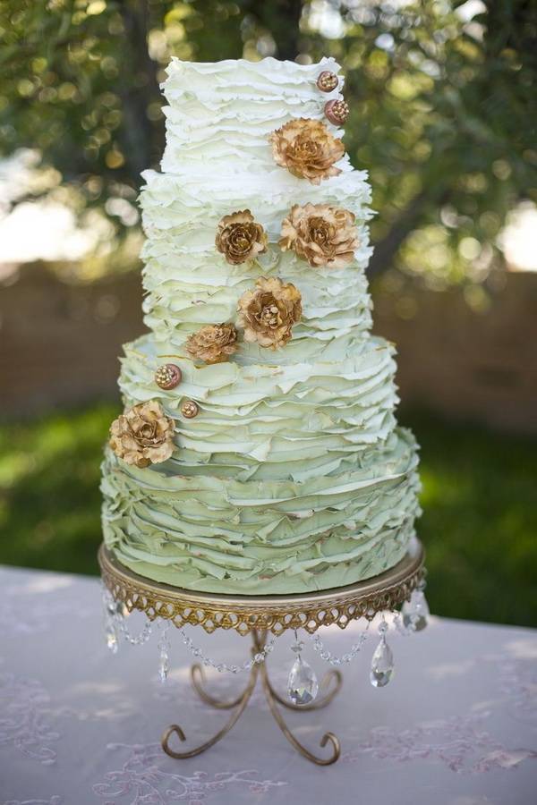 Свадебный торт зеленая свадьба