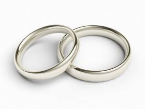 классические кольца для жениха и невесты