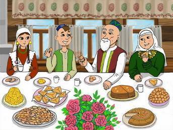 Свадебное застолье и татарские блюда
