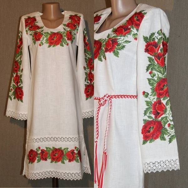 Платья в украинском стиле современные